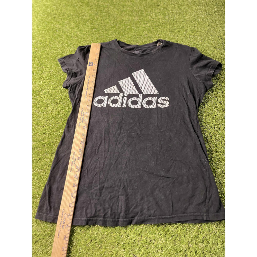 Adidas Black Logo T-Shirt Medium